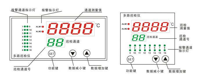 PT100多路巡檢儀表 PT100多路巡檢儀表